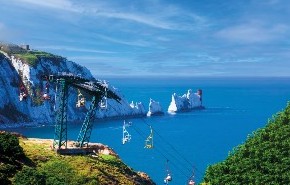 Chairlift at The Needles Landmark Attraction, Isle of Wight
