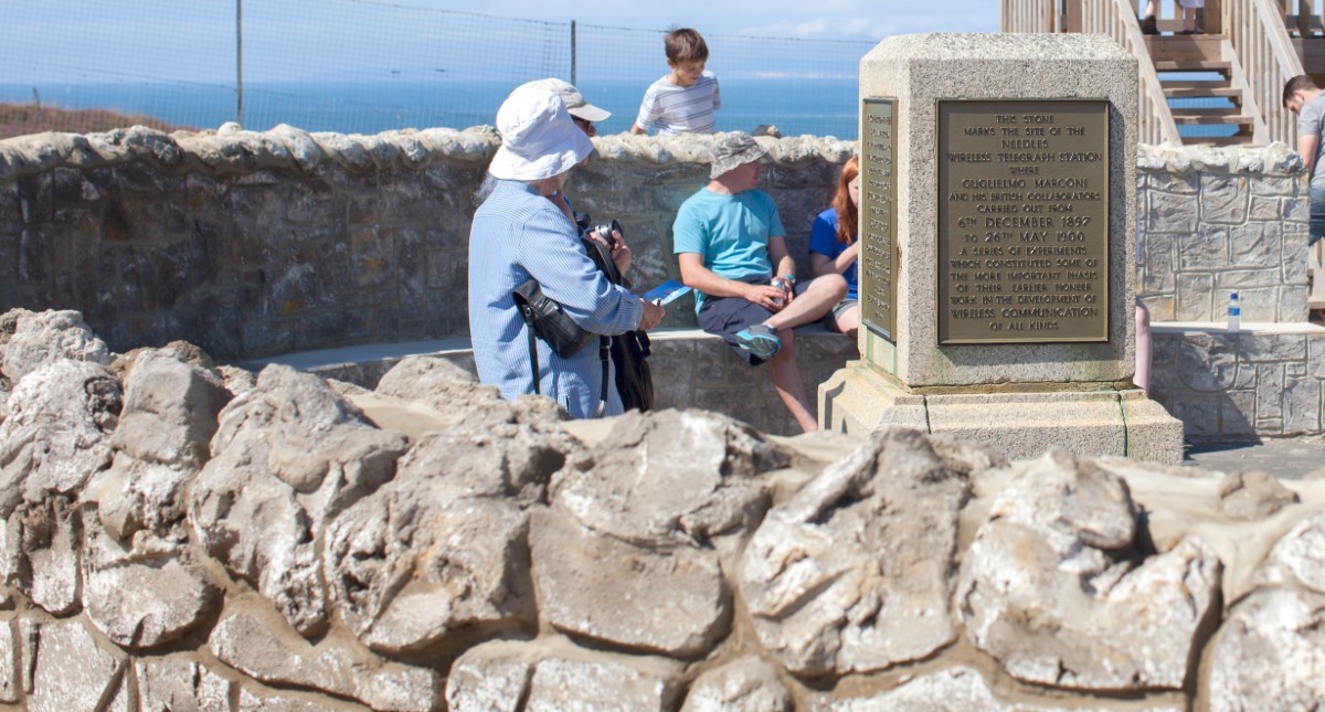 Marconi Monument at The Needles Landmark Attraction