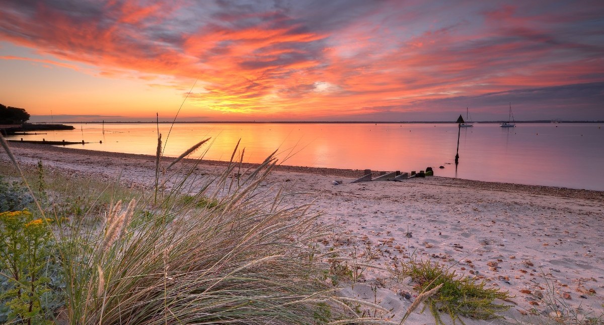 Sunset at Yarmouth beach