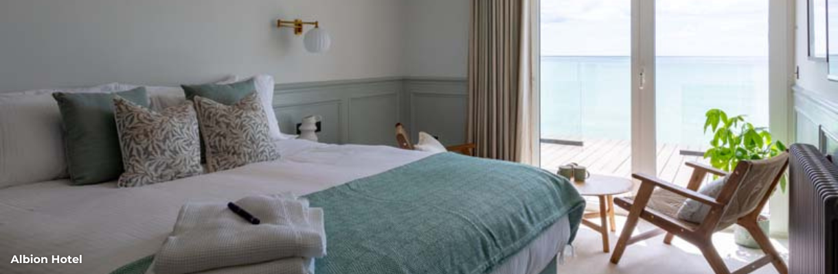 Sea view room at the Albion Hotel on the Isle of Wight