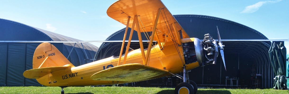 Aircraft parked at Isle of Wight Airport Sandown