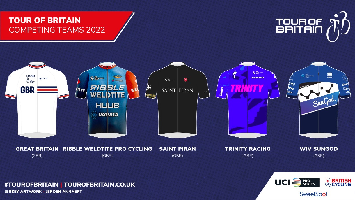 Tour of Britain 2022 teams announced so far