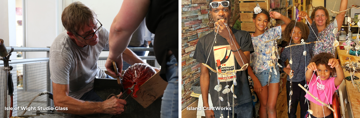 Isle of Wight Studio Glass and Island CraftWorks on the Isle of Wight