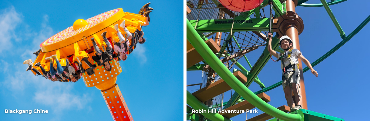 Extinction ride at Blackgang Chine and Ozone at Robin Hill Adventure Park on the Isle of Wight