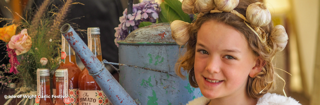 Girl at the Isle of Wight Garlic Festival