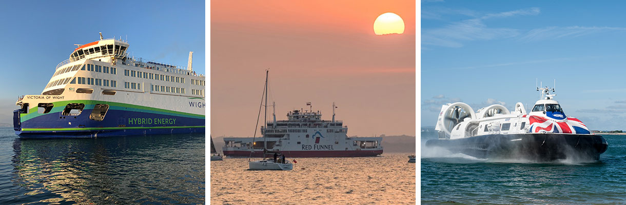 Ferry and hovercraft travel to the Isle of Wight with Wightlink, Red Funnel and HoverTravel
