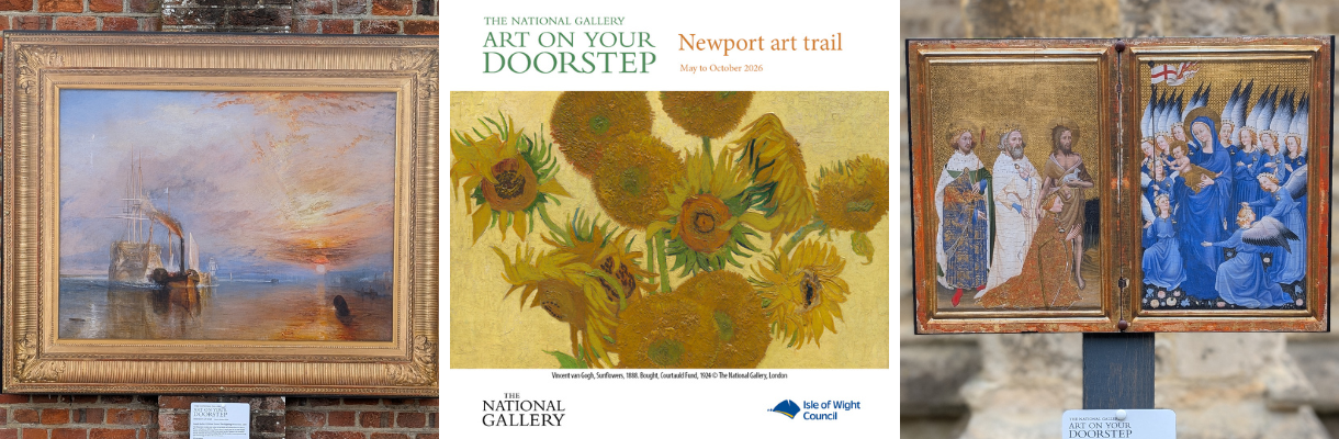 Famous artwork on display in Newport on the Isle of Wight