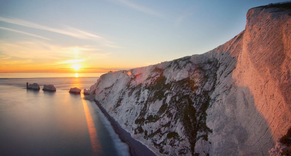 Sunset over the Needles