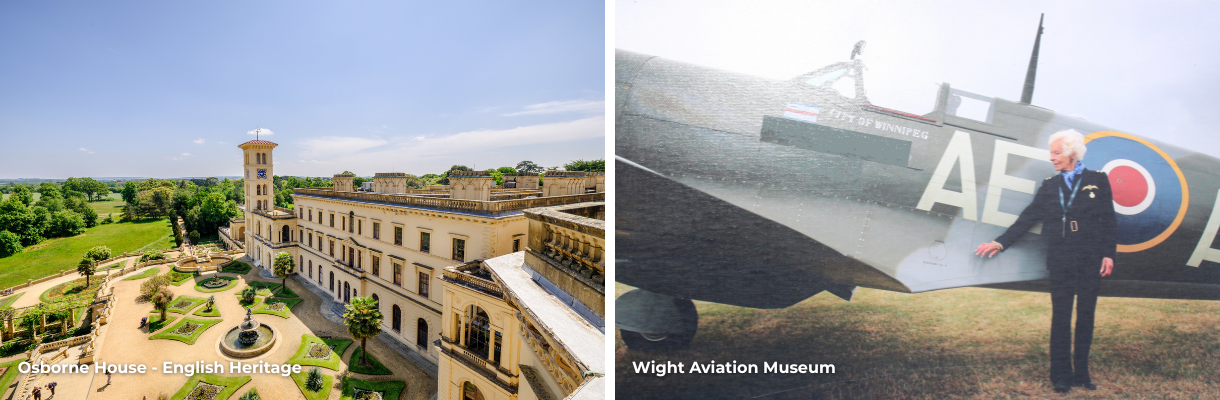 Osborne House and aviation history at Wight Aviation Museum