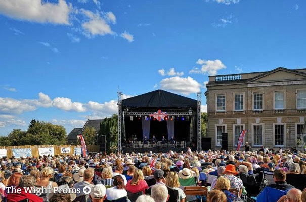 People enjoying The Wight Proms, Isle of Wight