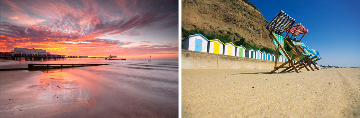 Sandown bay to Shanklin beach