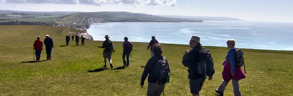 Group of walkers at Isle of Wight Walking Festival